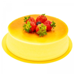 天津芒果慕斯 奶油芒果慕斯蛋糕，表层草莓水果装饰